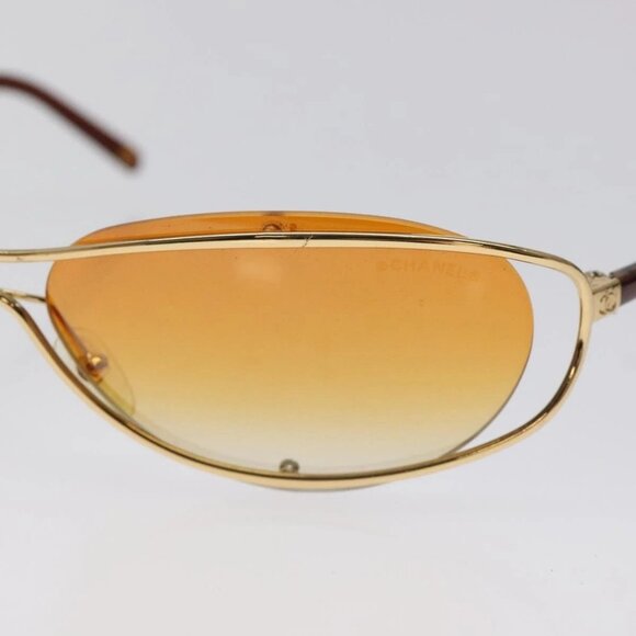 CHANEL Sunglasses plastic Orange CC Auth SW918 - Picture 7 of 13